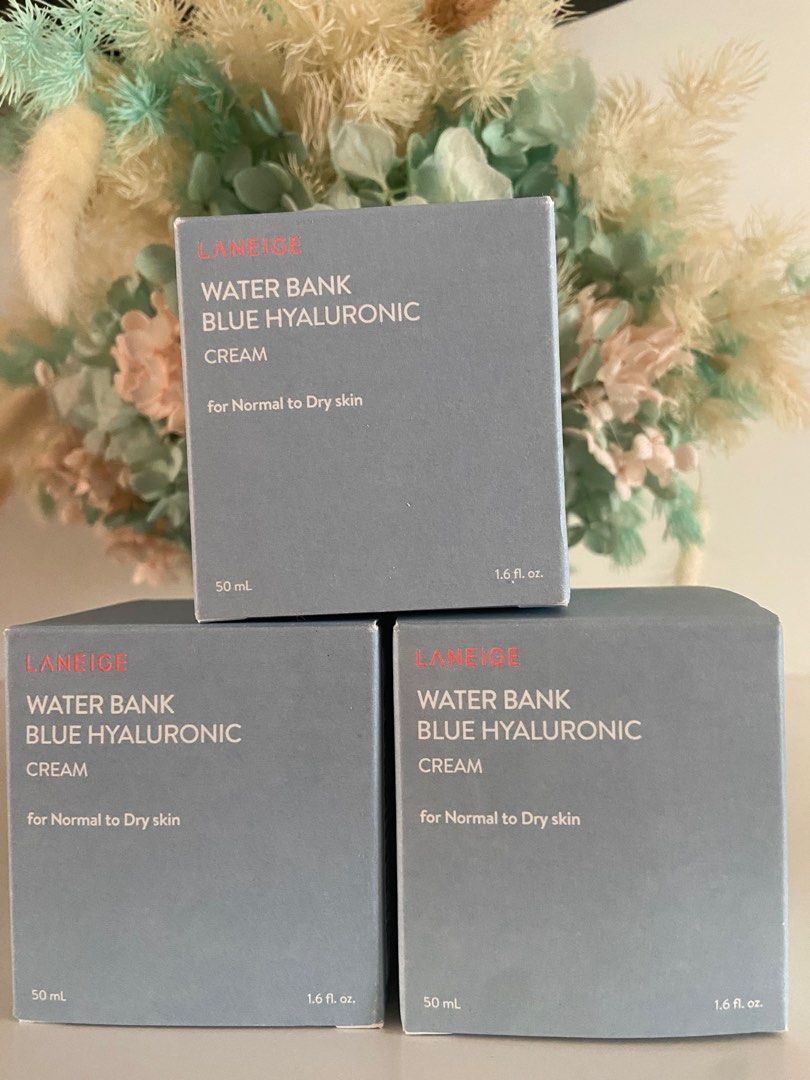 Laneige Water Bank Blue Hyaluronic Acid Moisturiser, Beauty & Personal Care, Face, Face Care on
