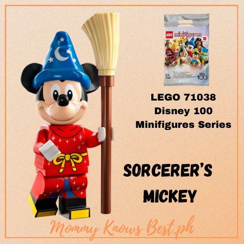 LEGO 71038 Disney 100 Minifigures Series - Sorcerer's Mickey, Hobbies &  Toys, Toys & Games on Carousell