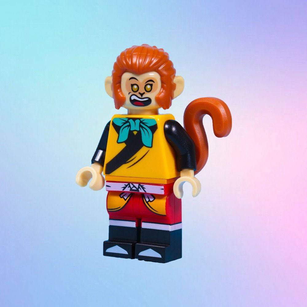 LEGO Minifigure Monkie Kid Monkey King Bright Light Orange