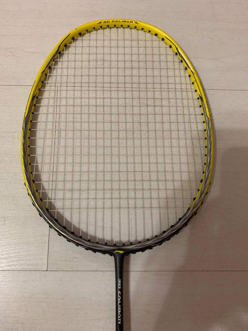 Lining Racket 300 Li Ning 3D Caliber 300, Sports Equipment, Sports & Games, Racket & Ball ...