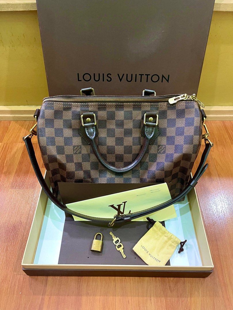 Louis Vuitton Speedy 30 Bandouliere M40391 Brown Monogram Hand Bag 112
