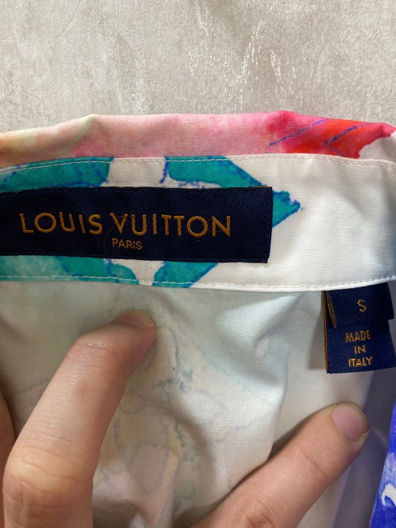 LOUIS VUITTON MULTICOLOR WATERCOLOR SHIRT, Men's Fashion, Activewear on  Carousell