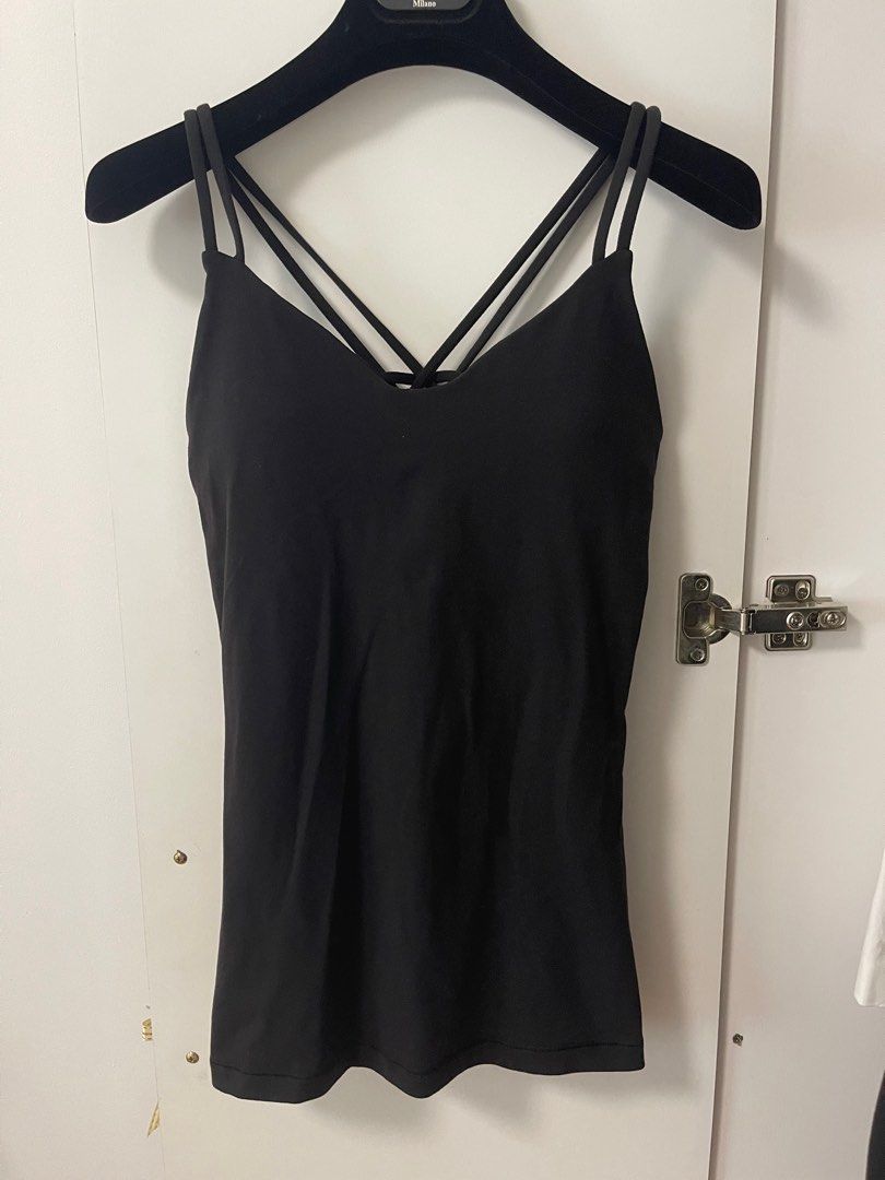 Lululemon Create Your Calm Shelf Bra Tank Top Light Support Black Women s Fashion Activewear on Carousell