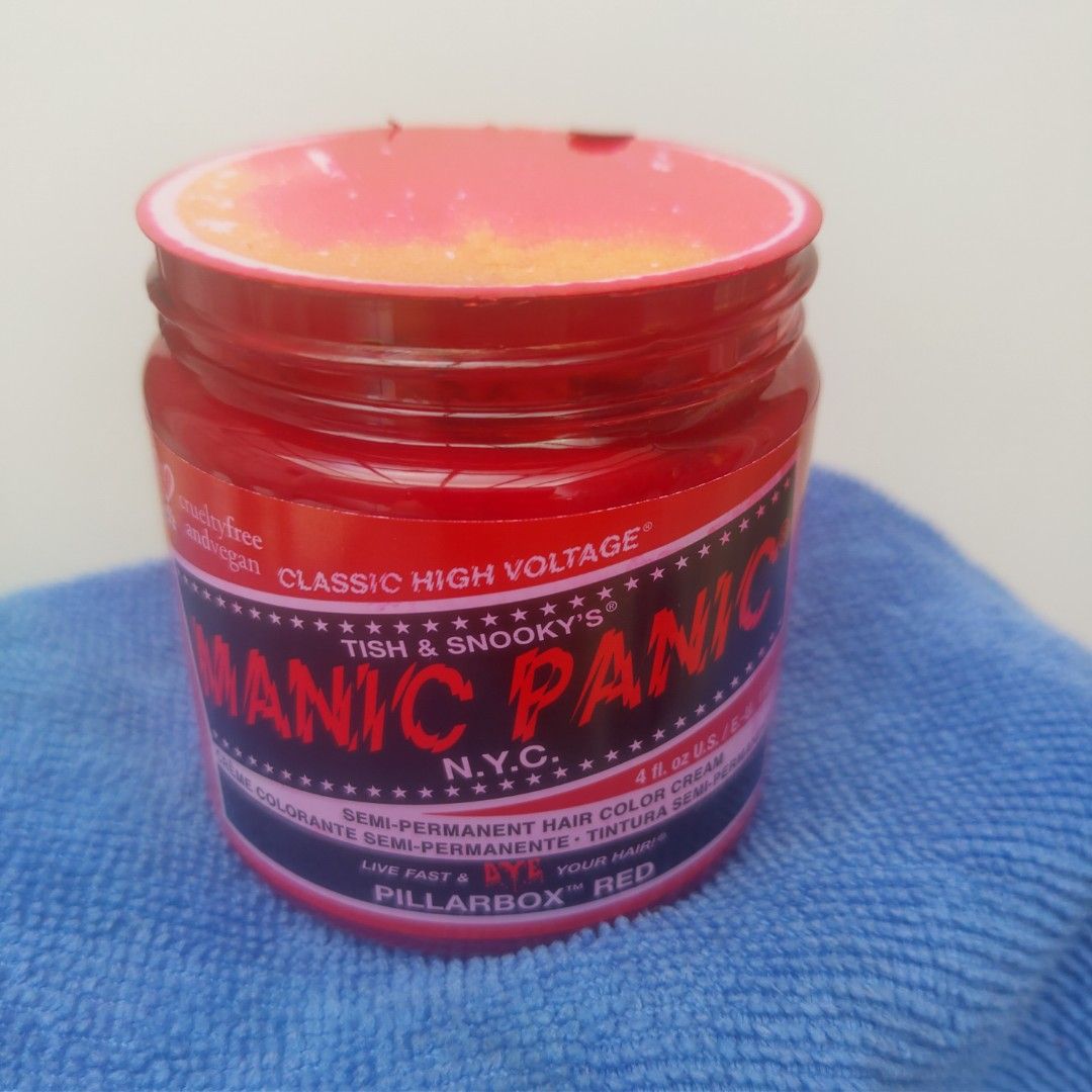 Manic Panic hair color discounted (Category: Hair) located in Paranaque City. Submitted by funkyhaircolor (Listing ID 1211520841, Image 3). Description: Manic Panic colors @P450 each: Silver Stiletto (4 pots) Manic Panic colors @P500 each: Violet Night (2 pots) Rockabilly Blue (1 pot) Bat Outta He'll (2 pots) Psychedelic Sunset (4 pots) Market price of Manic Panic ranges 800 to 1300. Get 3 for P1350. Same-day delivery or regular courier (GogoXpre