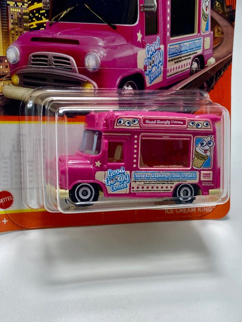 Mbx Matchbox Ice Cream King Pink Cones Shakes Cold Treats Transporter Food  Truck 70 Th 1/64 Diecast Car [7Cm X 2.5Cm X 2Cm] Hotwheels Collection  Kereta Mainan, Hobbies & Toys, Collectibles &