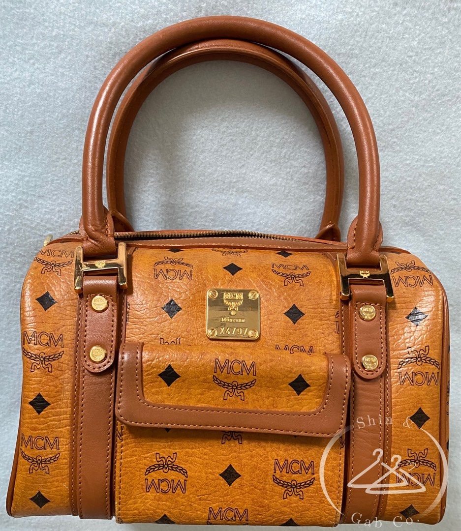 MCM, Bags, Mcm Leather Boston Doctors Bag Authentic