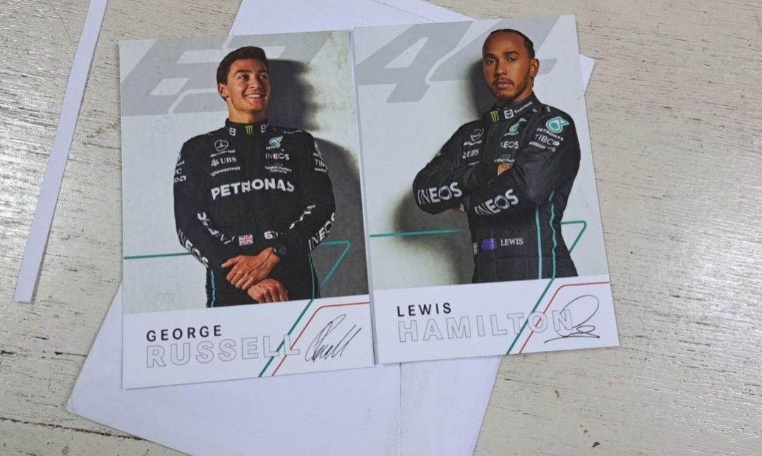 Mercedes F1 Driver Card on Carousell