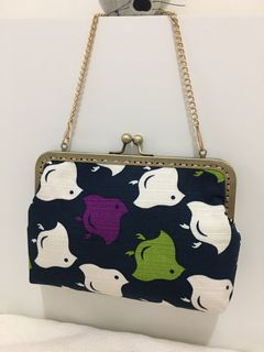 ⭐️New 🎏 SN 👛 Handmade bag 18cm 日本布  口金包 / 電話袋L