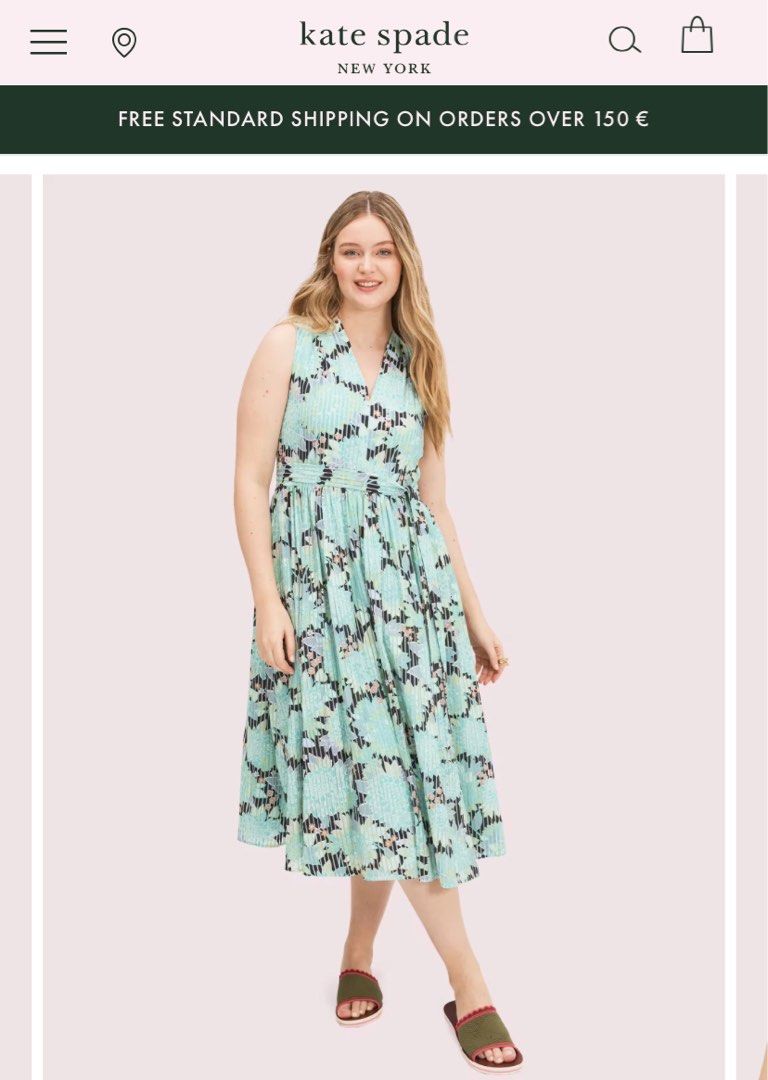 kate spade green floral dress Andie Long Sleeve Bridesmaid Dress in Sage main image 0