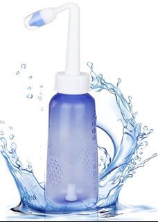 New Neti Pot Sinus Rinse Bottle - Rinse Nasal Nose Wash Cleaner Nasal Cleanser Pressure Irrigation