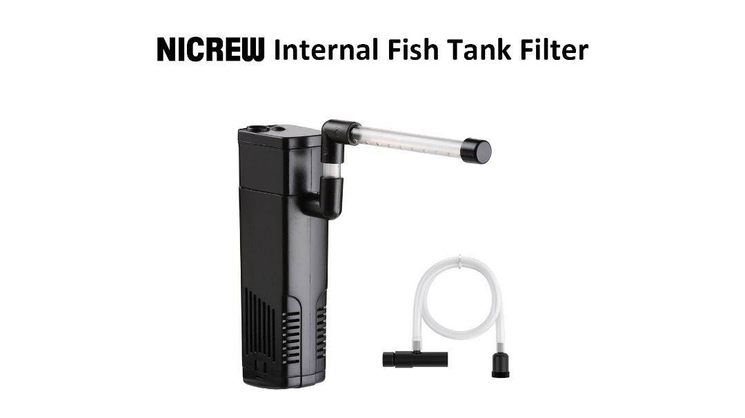 NICREW Fish Tank Filter, Internal Aquarium Filter for Small Tank