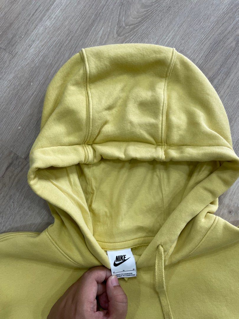 Light yellow nike hoodie hot sale