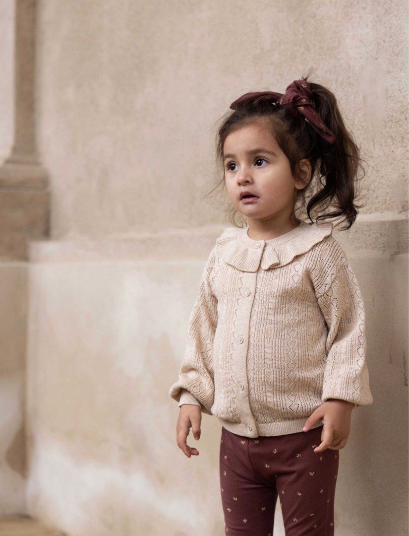 NWT Addison Knitted Cardigan Oatmeal Marle Jamie Kay Babies