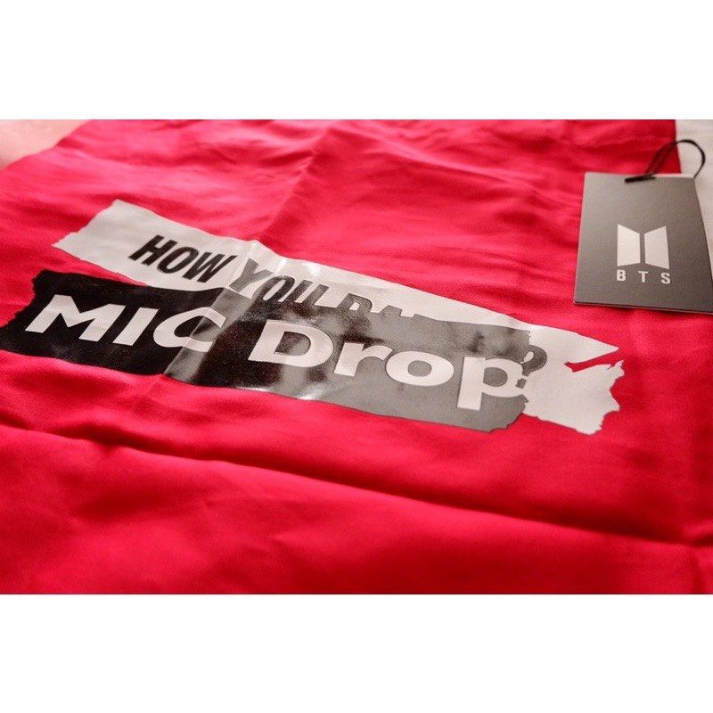 OFFICIAL RUSH SELLING HOUSE OF BTS POP UP SHOP MIC DROP TOTE BAG official-rush-selling-house-of-bts-pop-up-shop-mic-drop-tote-bag