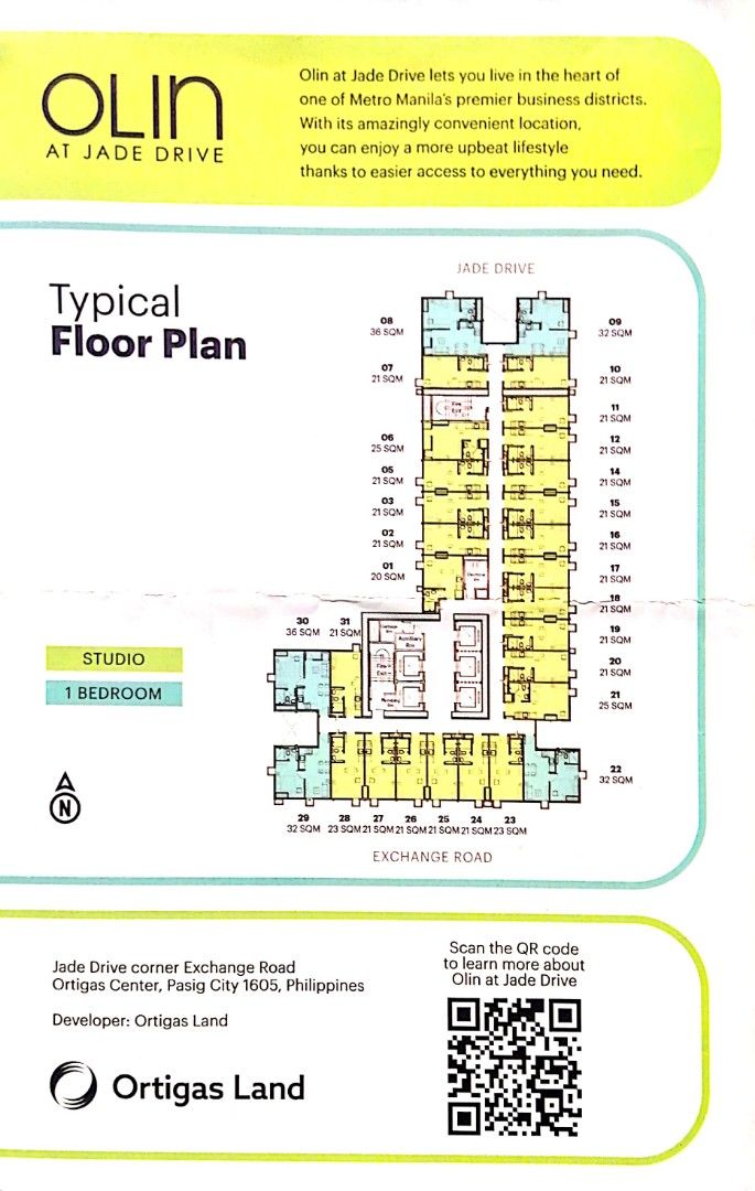 OLIN AT JADE DRIVE ORTIGAS, Property, For Sale, Apartments & Condos on