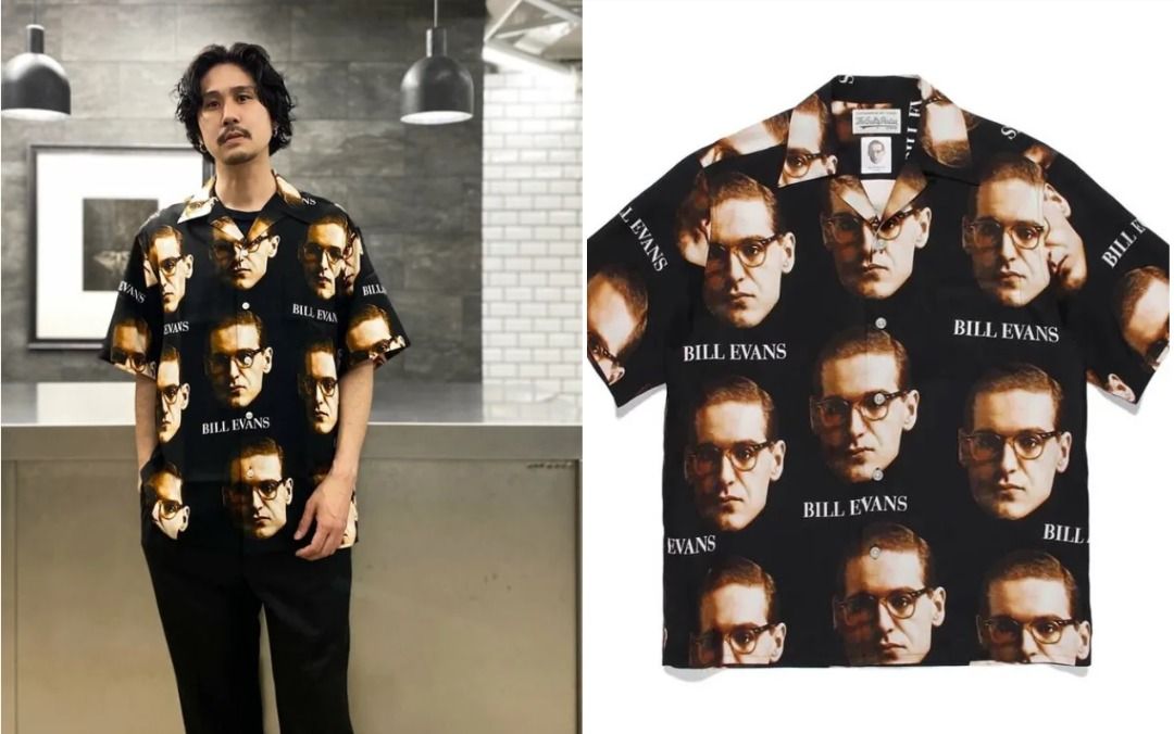 ON SALE: WACKO MARIA × BILL EVANS Hawaiian shirts (Black) - SIZE L