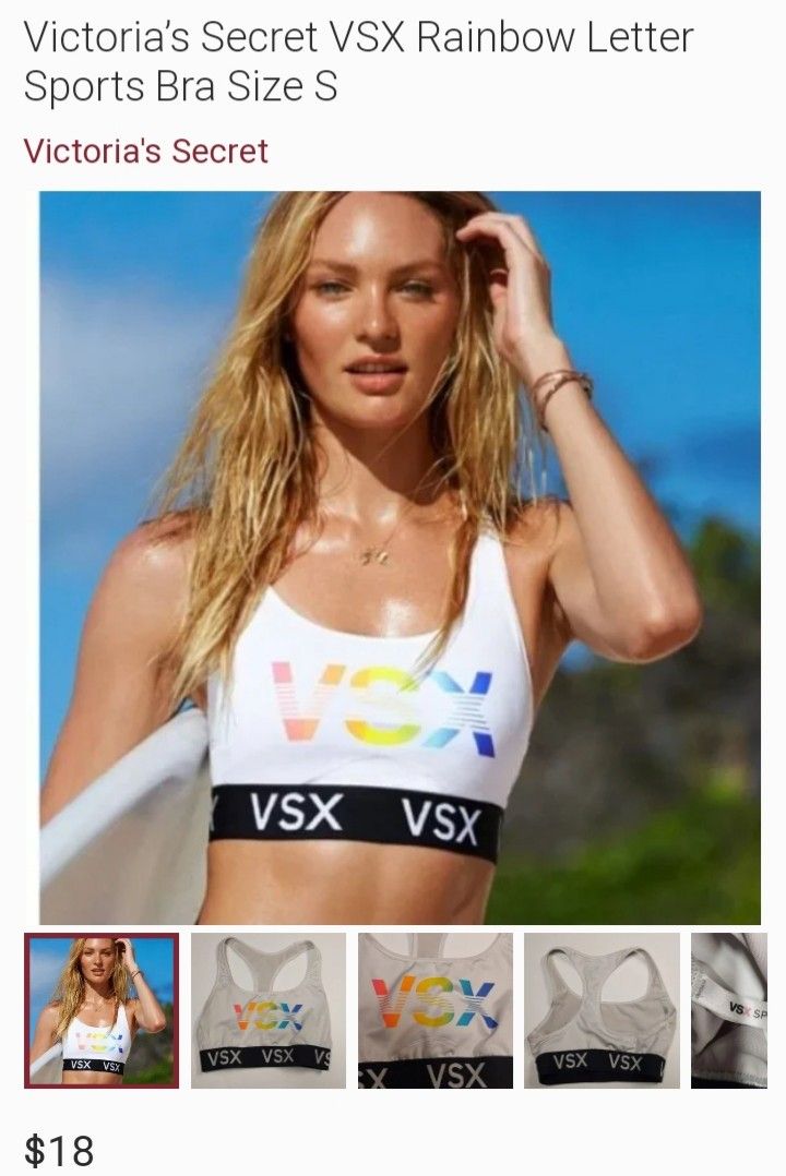 Original VSX Victoria's Secret rainbow big logo 😍🔥, Women's Fashion,  Activewear on Carousell