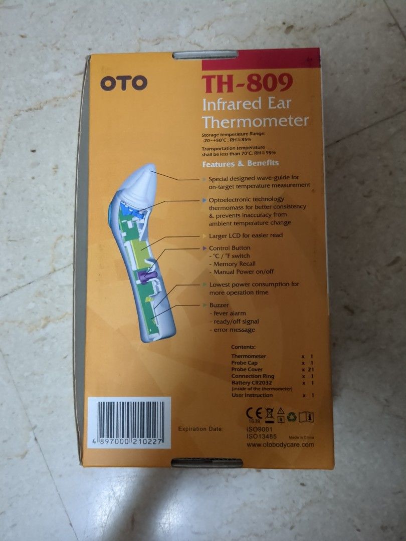 OTO TH809 Infrared Ear Thermometer, Health & Nutrition, Thermometers