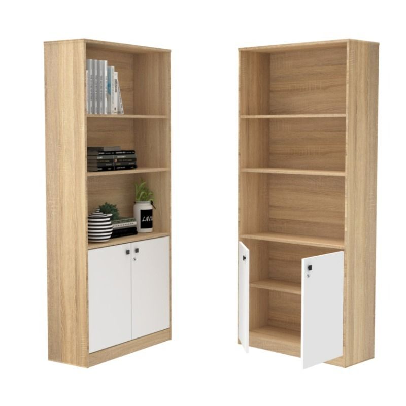 Oxford Wide 80cm Bookcase with Lock