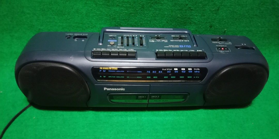 Panasonic ラジオカセット ブラック RX-FT53-K - マイク