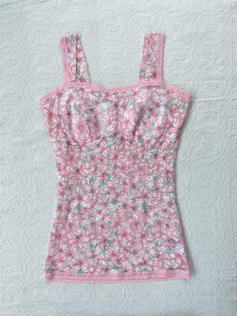 pink full lace cami on Carousell