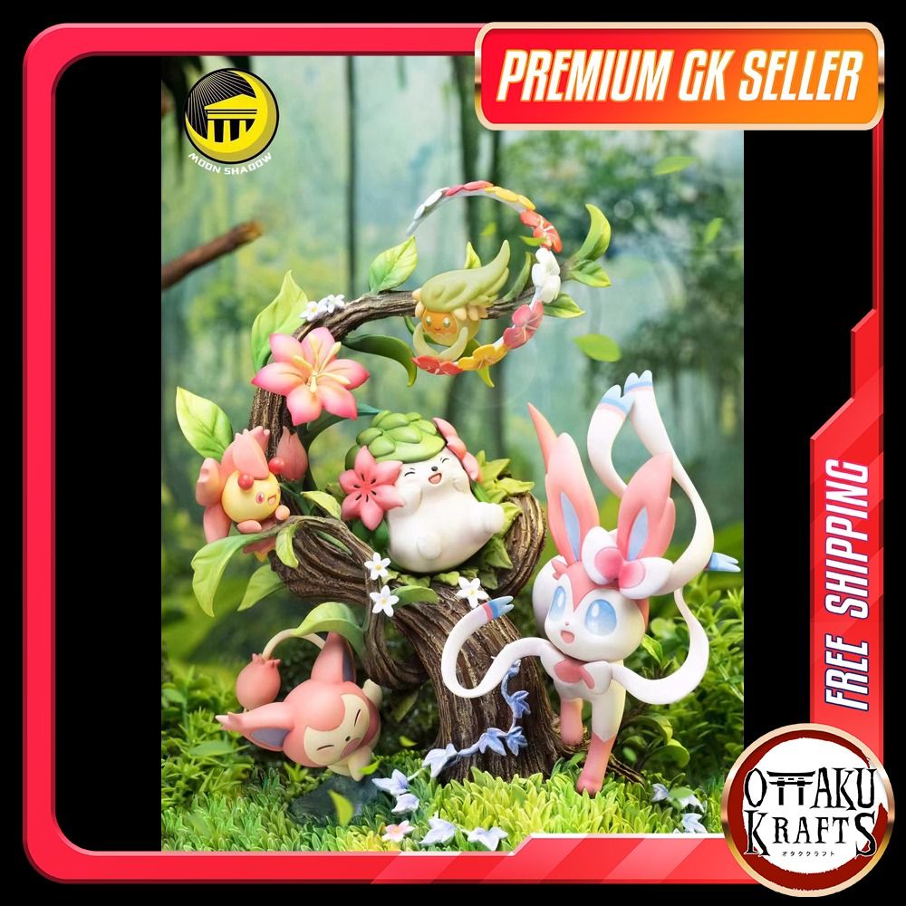 Pokemon Shaymin X Sylveon X Skitty X Comfey X Cherrim Moon