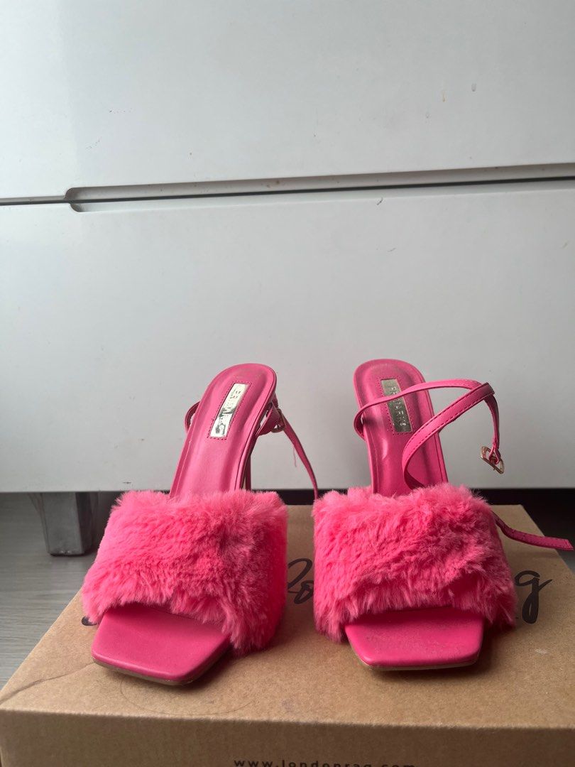 Pink fluffy deals heels primark
