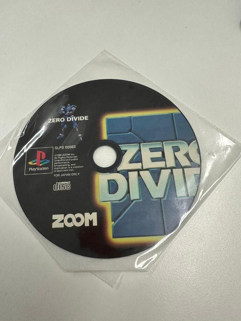 PS Zero Divide （分類：PlayStation）位於 Hong Kong。 由 alvindchan 提交（商品編號 1234981815，圖片 1）。簡介： PS Zero Divide 機種: PlayStation PS 交收時間 : 星期一至五早上葵芳地鐵8:30 星期二至五早上葵芳地鐵18:30 其他時間地點互就 。