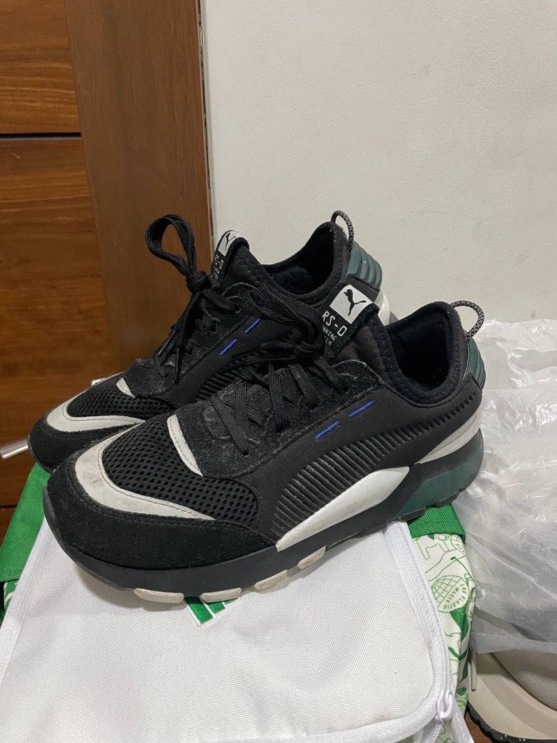 Puma rs-0 toys deals trainer black/white/pine green
