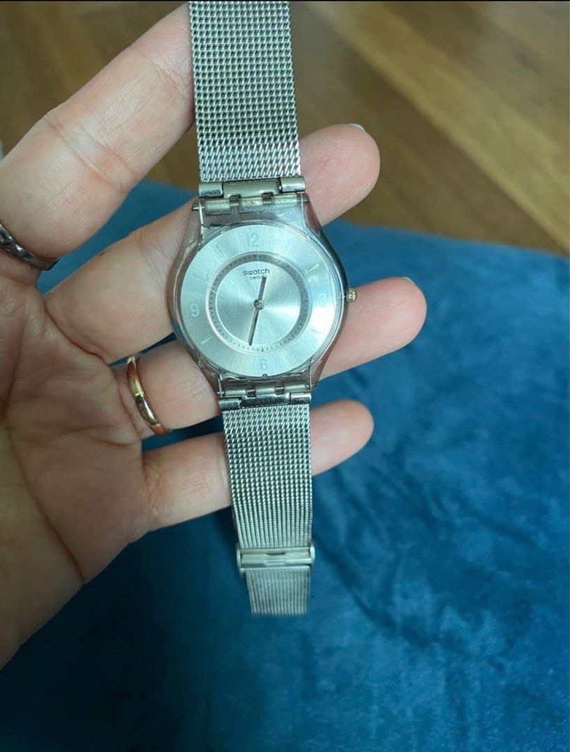 Aidiladha Sale Swatch Women s SFM118M Quartz Stainless Steel