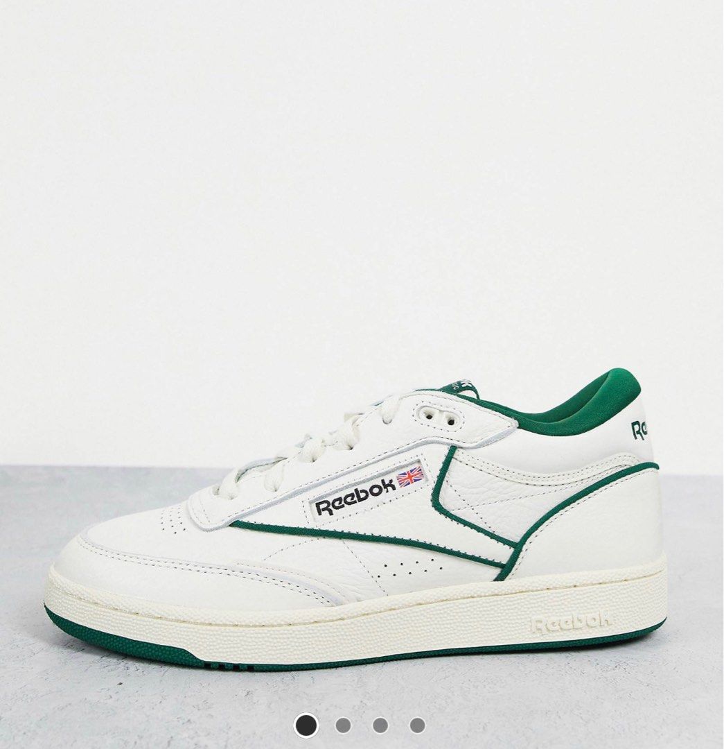 Reebok Club C Mid II trainers in chalk green