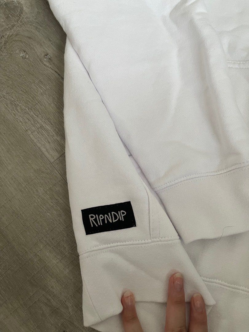 White new arrivals ripndip hoodie