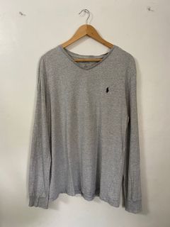 RL V-Neck L/S (Grey)