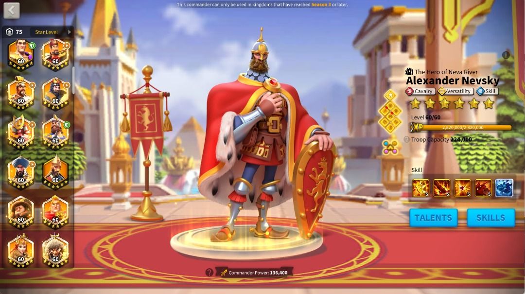 Rise of Kingdom (ROK) VIP 16 with VIP Support (Cav focus) + 6 Farm Acc