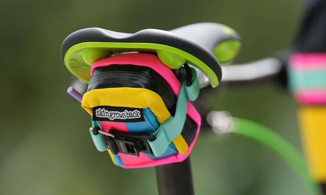Skin grows back top saddle bag