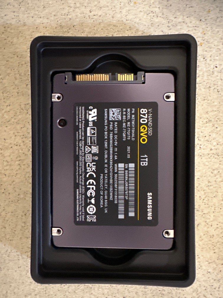 Samsung 870 QVO 1TB, Computers & Tech, Parts & Accessories, Hard Disks