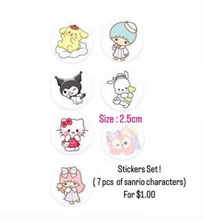 Sanrio characters stickers set