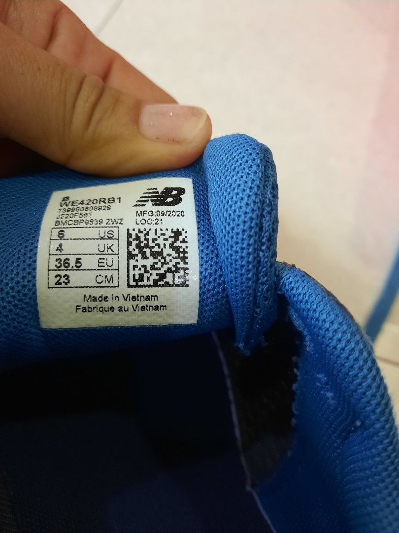 Size sepatu deals new balance