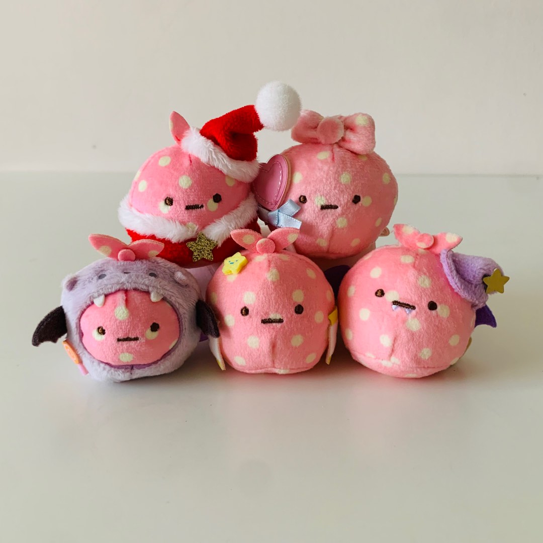 [set] sumikko gurashi furoshiki tenori plush set: halloween, christmas