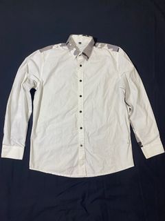 Shein Kemeja Putih Motif