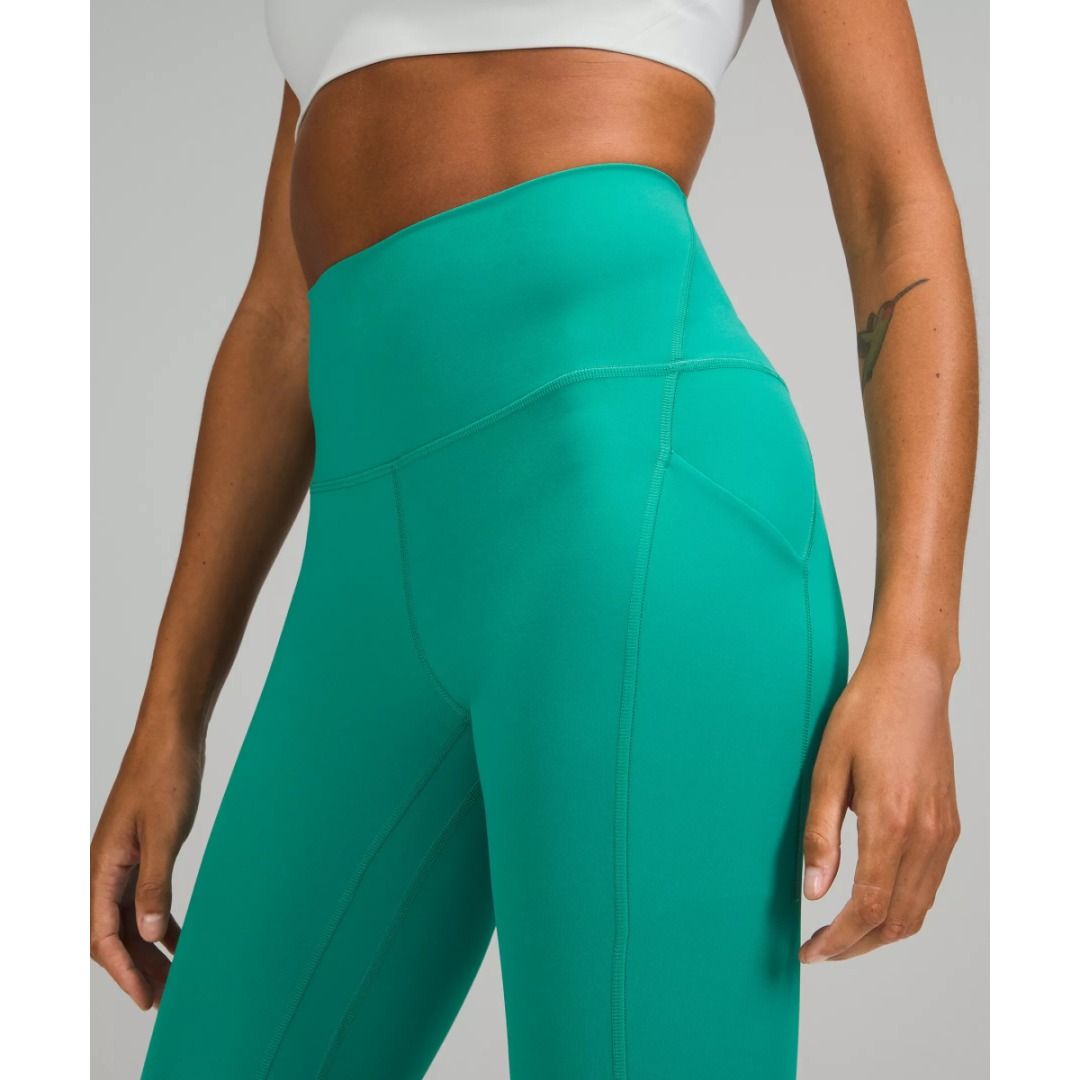 Size 4) BNWT Lululemon Align Pants with Pockets in Maldives Green