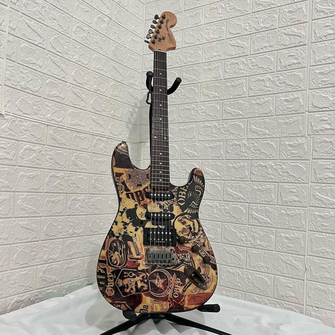 Squier stratocaster obey graphic series cheap