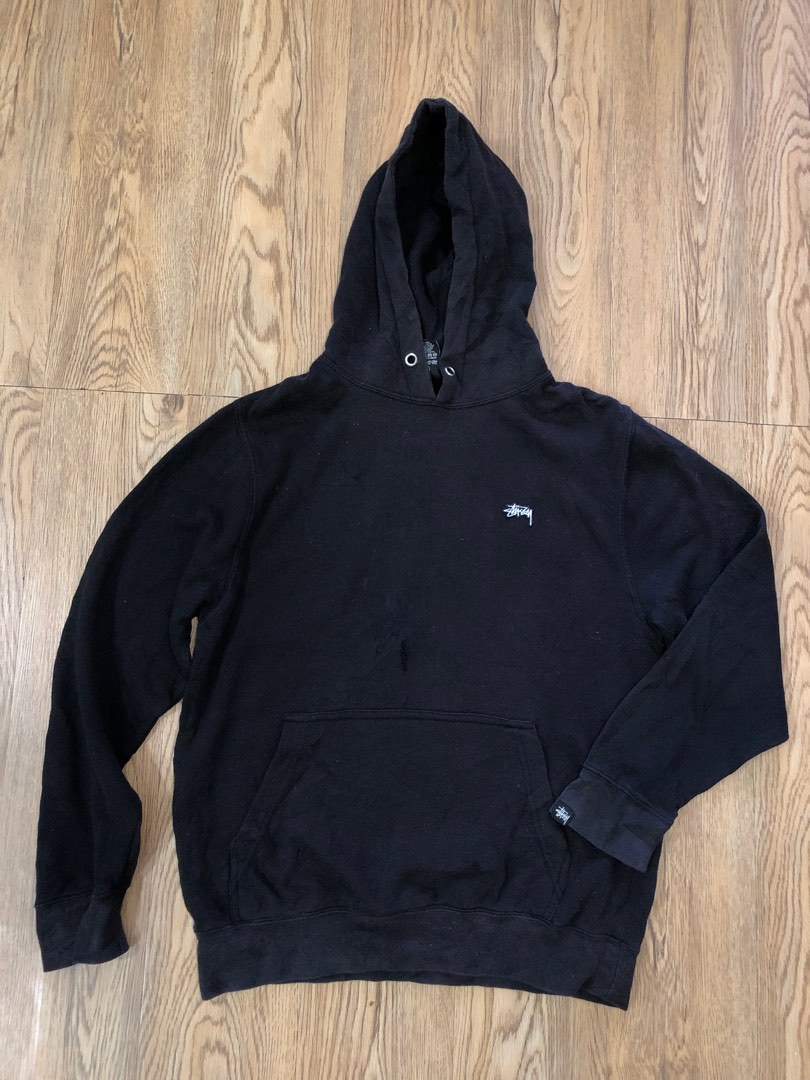 Stussy small logo hoodie Men s Fashion Tops Sets Hoodies on