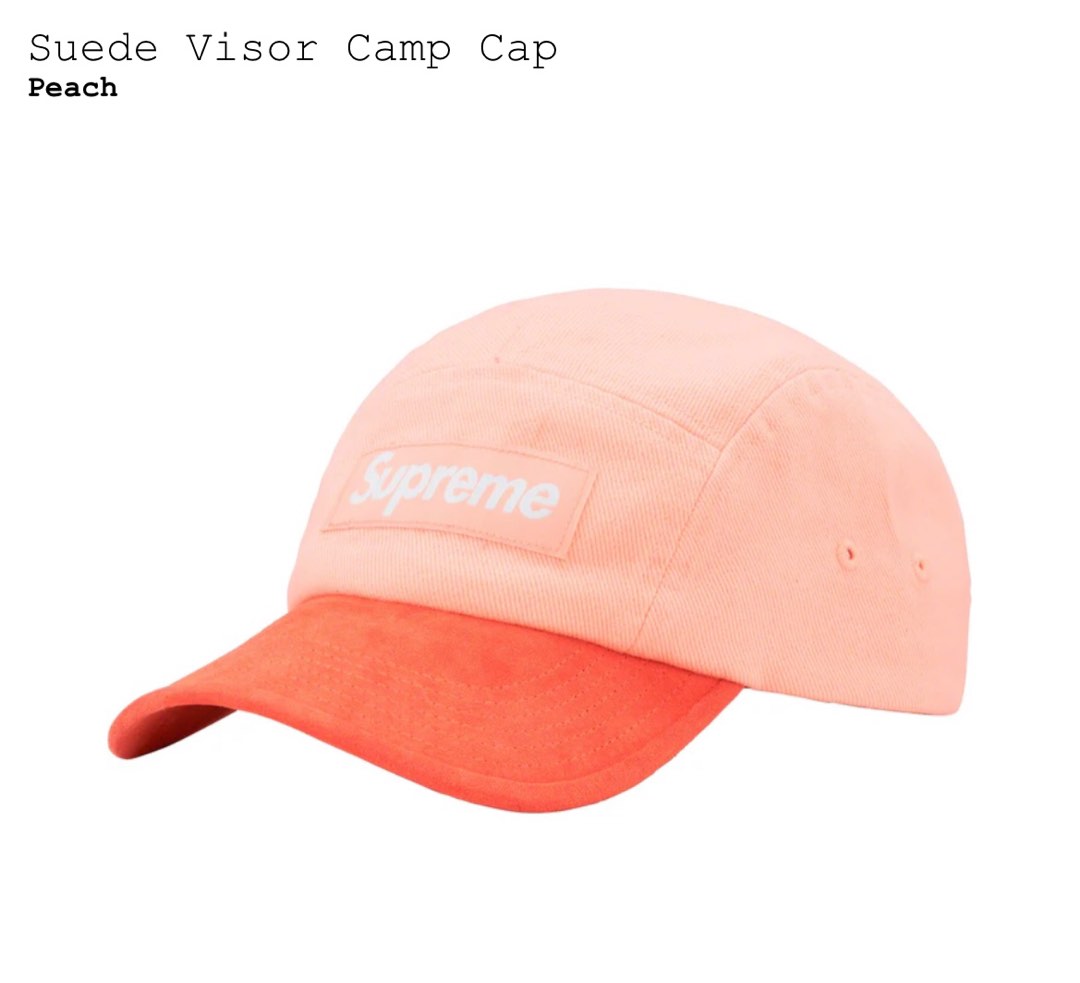 Supreme Suede Visor Camp Cap, 女裝, 手錶及配件, 帽- Carousell