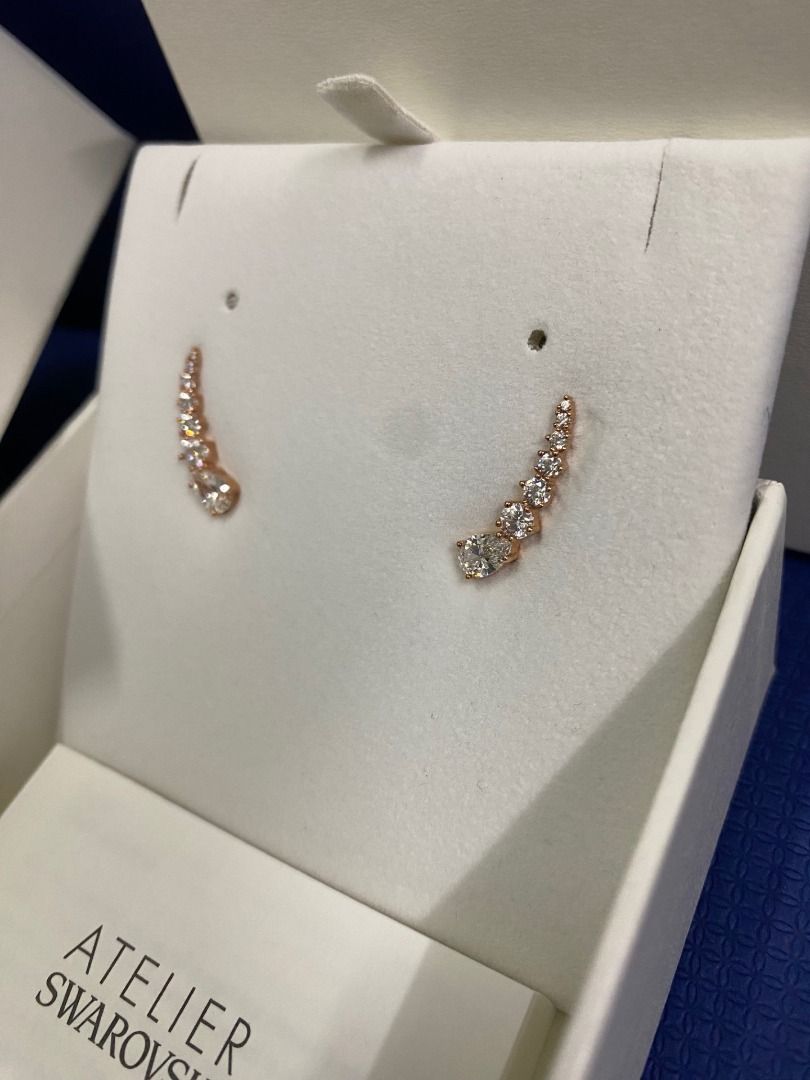 Swarovski Moonsun Pierced Earrings Rose Gold 5486352