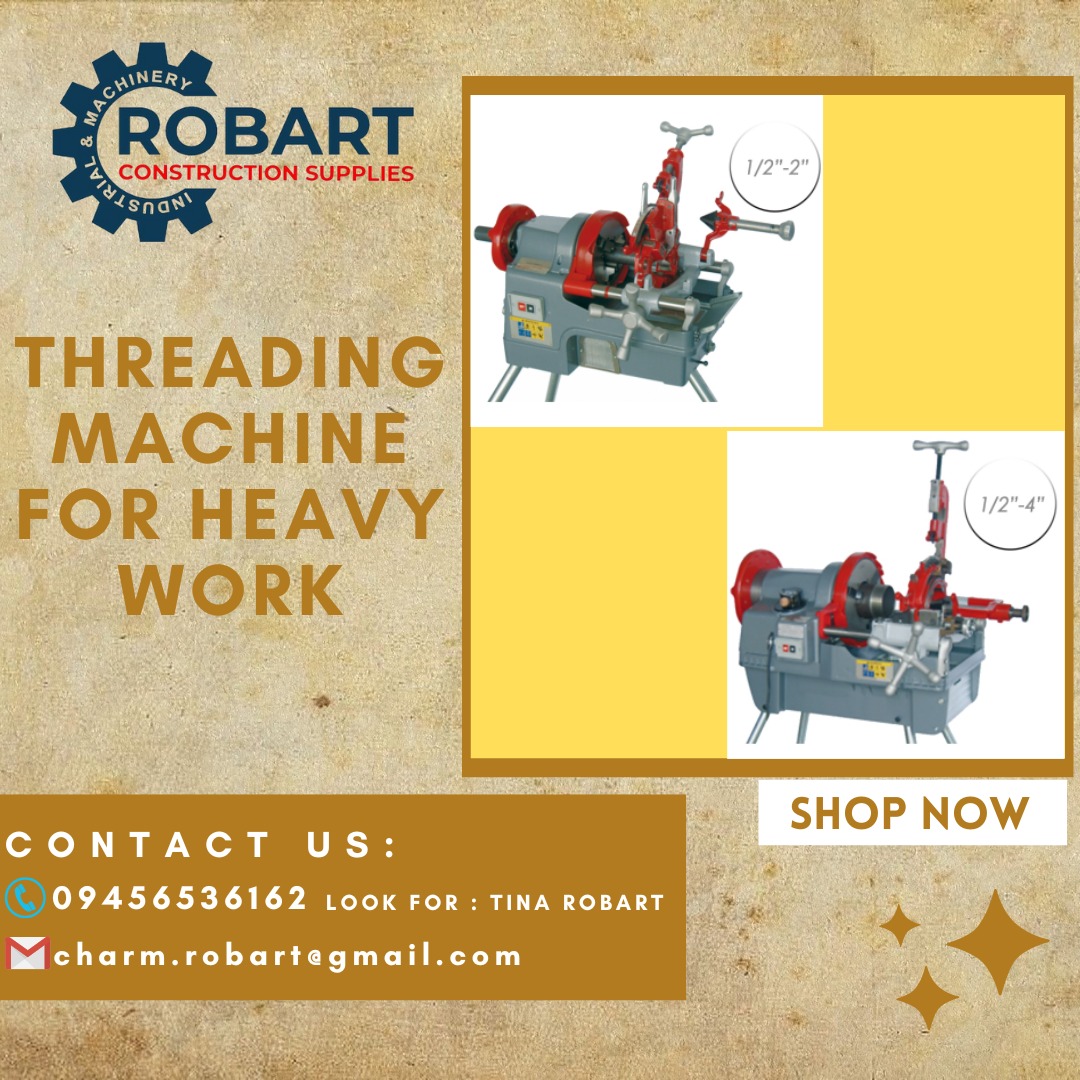 THREADING MACHINE FOR HEAVY WORK, Commercial & Industrial, Construction ...