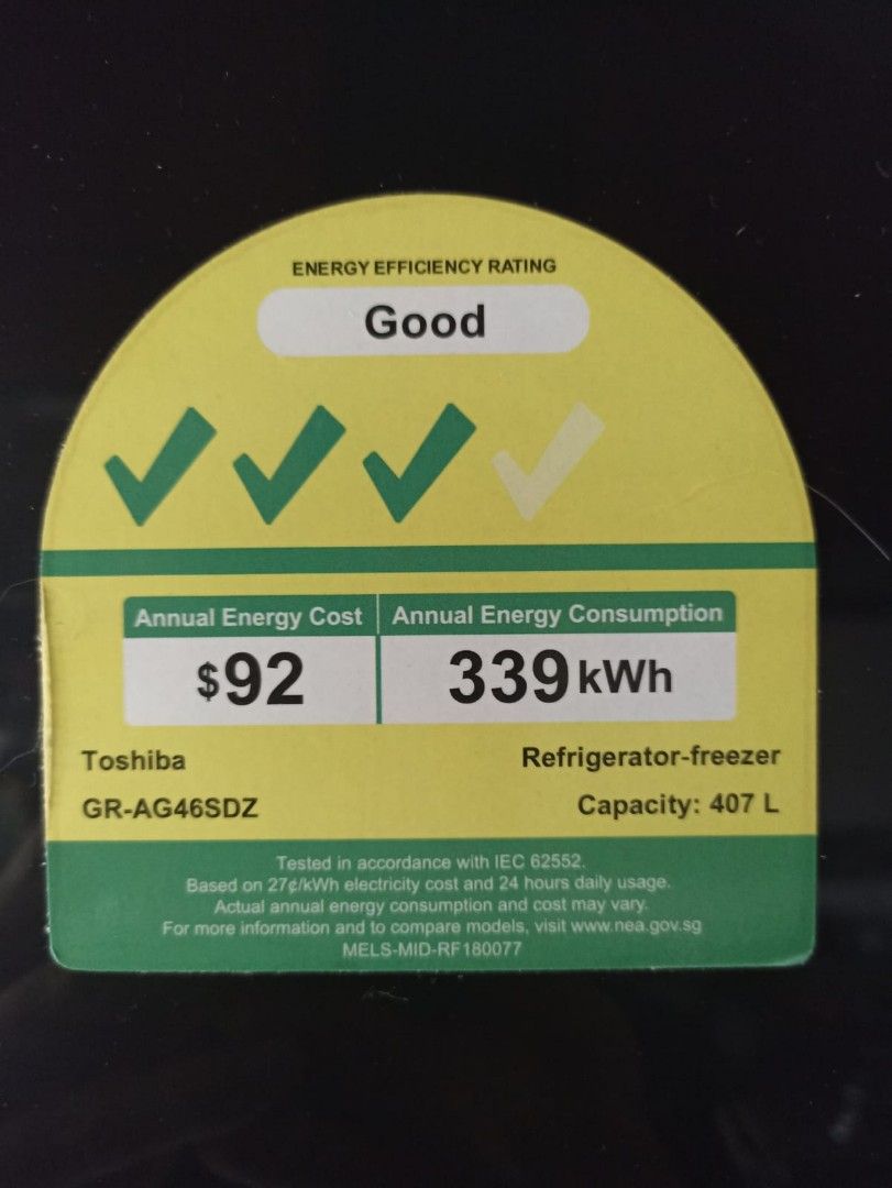 Toshiba Fridge for sale, TV & Home Appliances, Kitchen Appliances