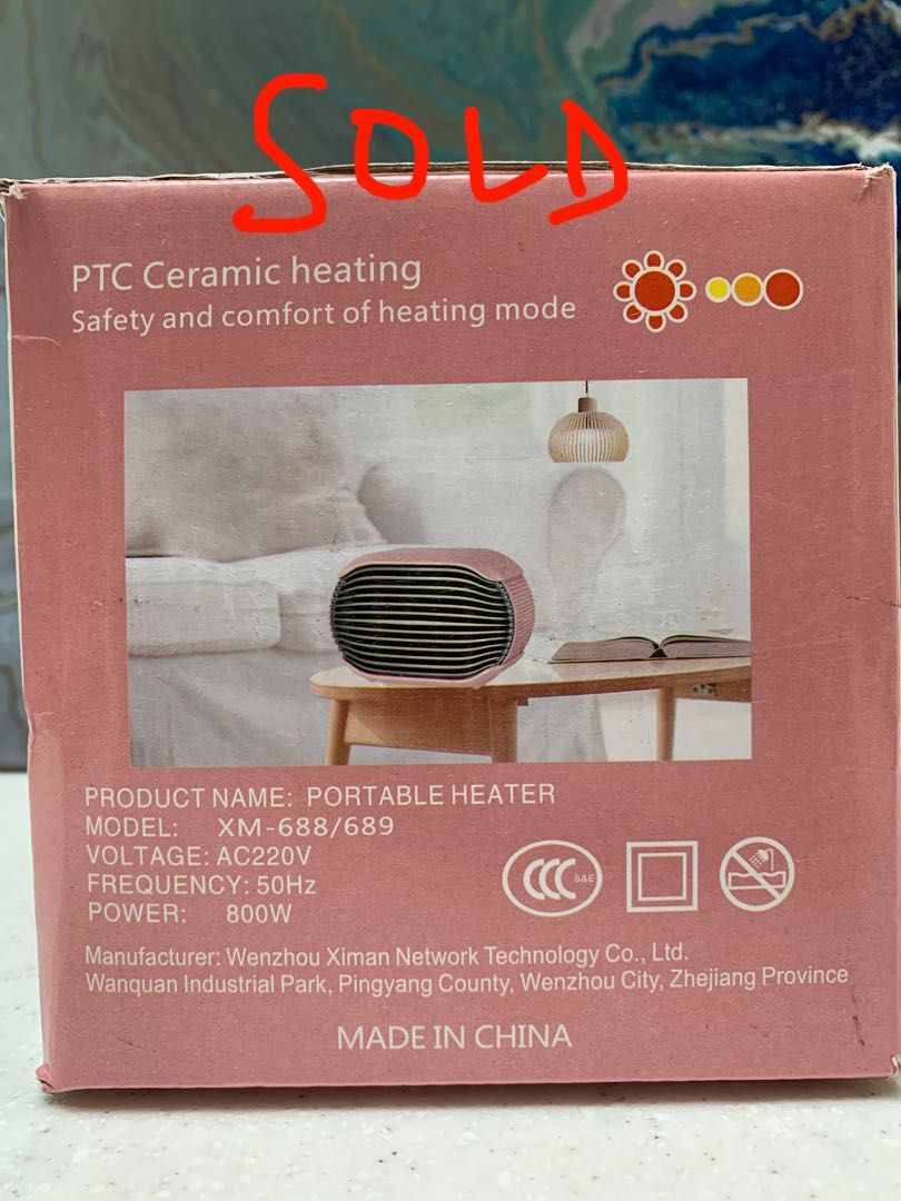 Toyuugo Electric Heater & PTC ceramic heating portable mini warm air