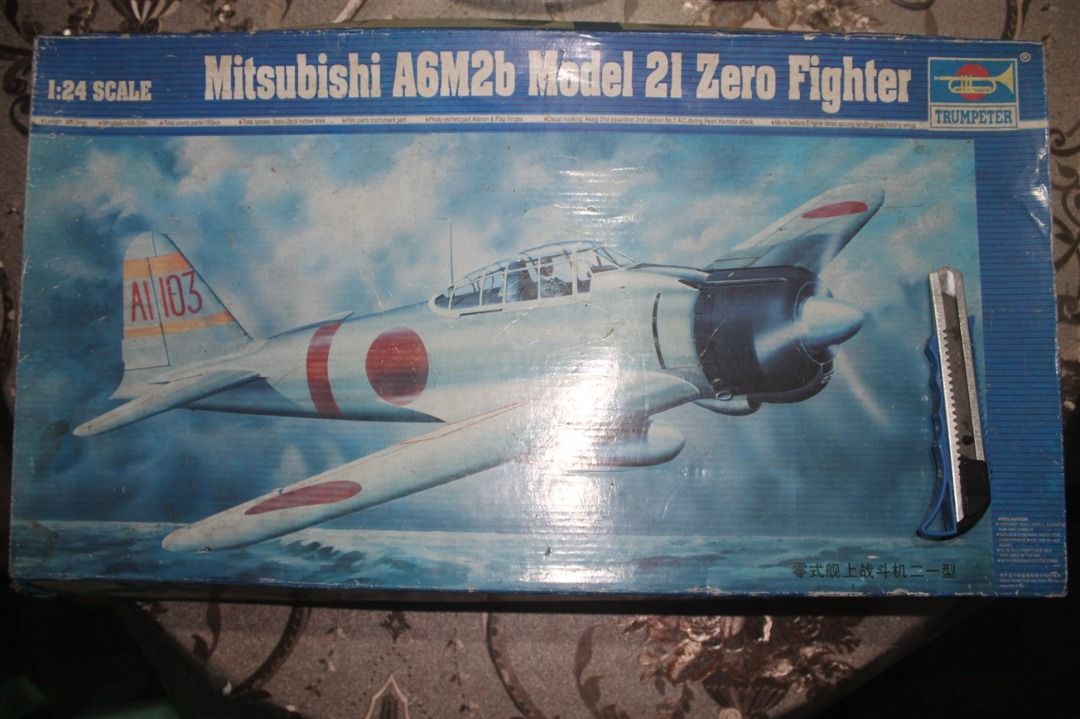 Trumpeter 02405 - Mitsubishi A6M2b Zero Type 21 1:24 scale model kit ...