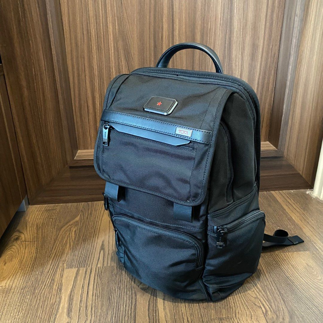 Tumi Backpack Alpha 3 Flap original asli, Fesyen Pria, Tas & Dompet